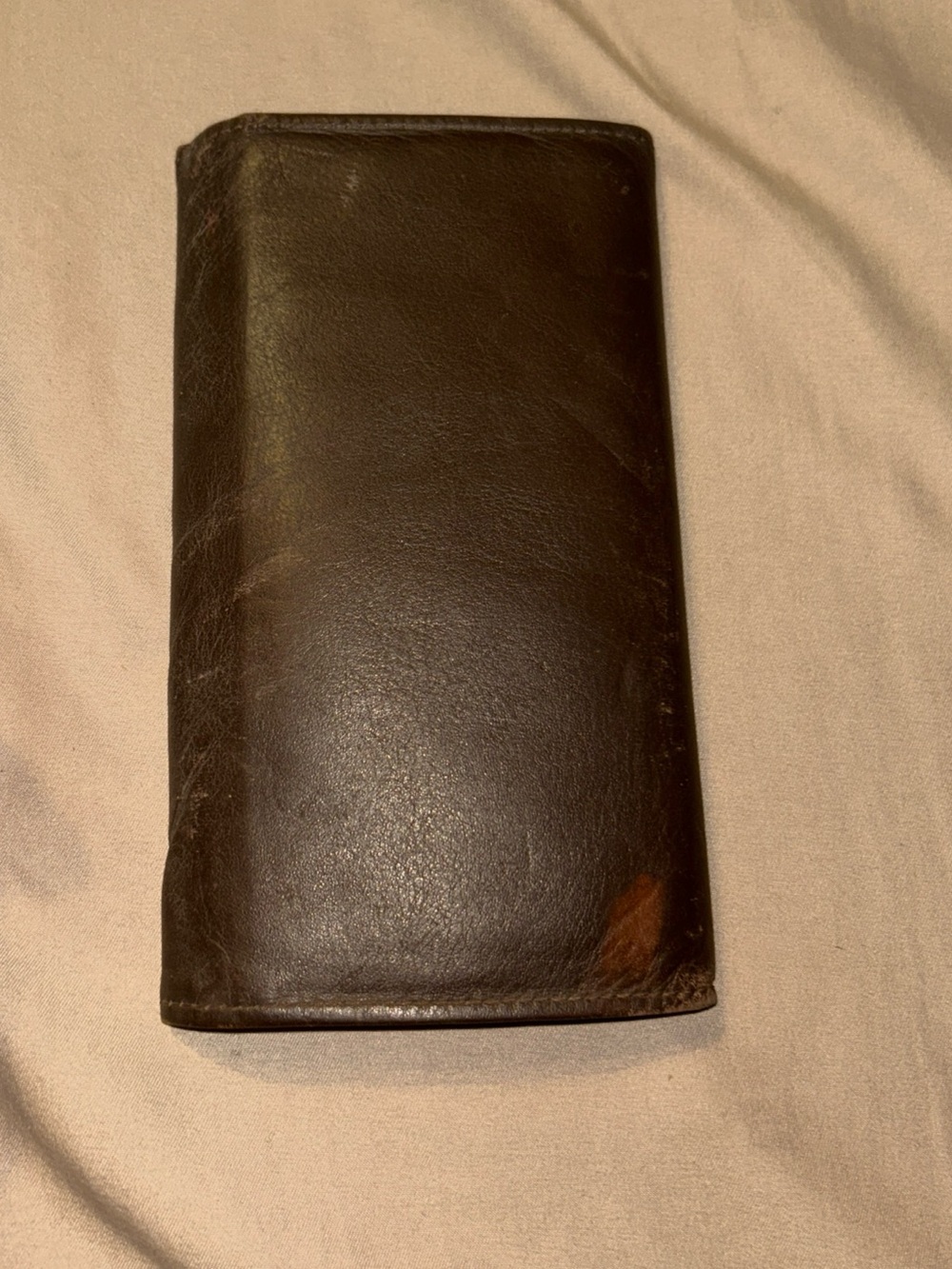Heritage Brown Leather Checkbook Holder with Branded Lining VINTAGE 90s USA - Picture 10 of 11